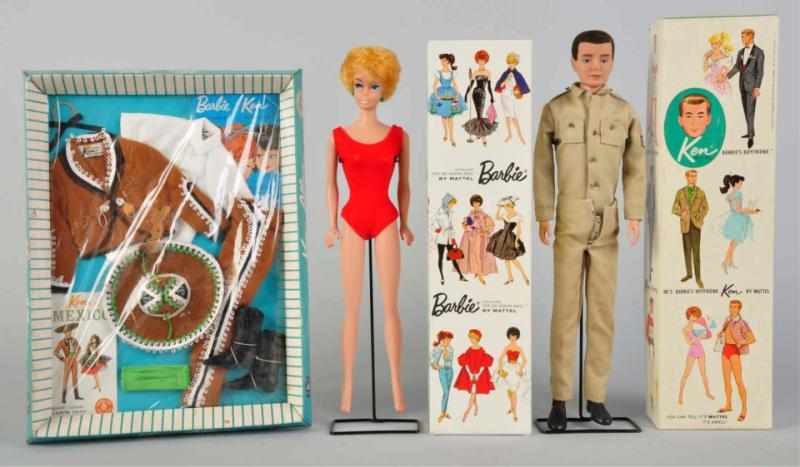 Appraisal: Lot of Mattel Barbie Ken Dolls Comes with a Ken