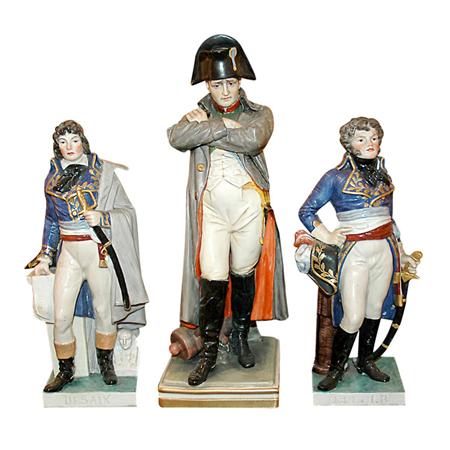 Appraisal: Group of Three Capodimonte Porcelain Figures Estimate nbsp nbsp nbsp