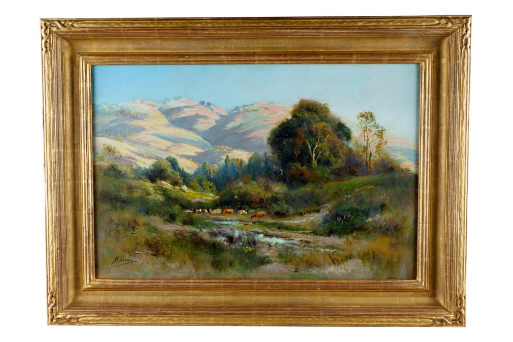 Appraisal: MANUEL VALENCIA ROSS VALLEY NEAR MT HAMILTON CALIFORNIA oil on