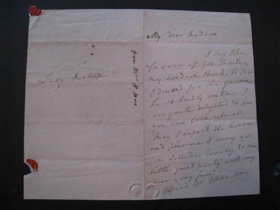 Appraisal: MORE Hannah - Three autograph letters signed to female correspondents