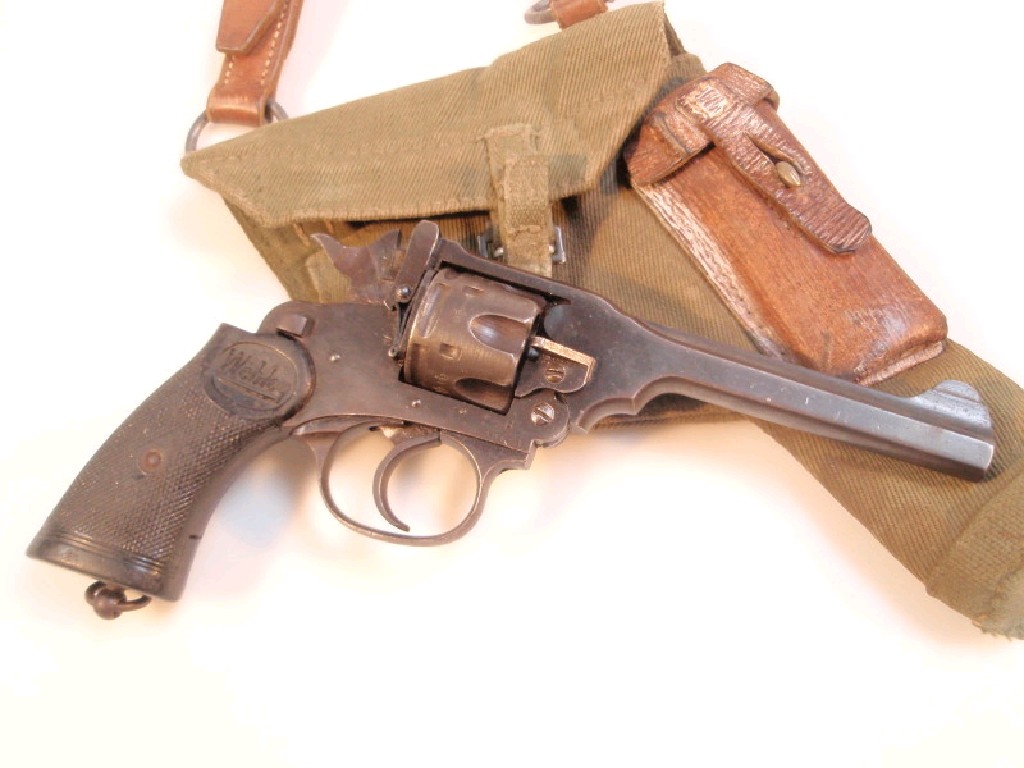 Appraisal: A deactivated Webley Mark IV revolver no B with deactivation