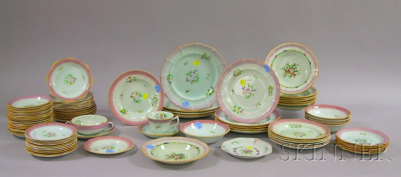 Appraisal: Ninety-four Pieces of Adams Calyx Ware Partial Dinner Set including