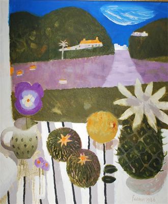 Appraisal: Mary Fedden b Still life in Spain Signed and dated