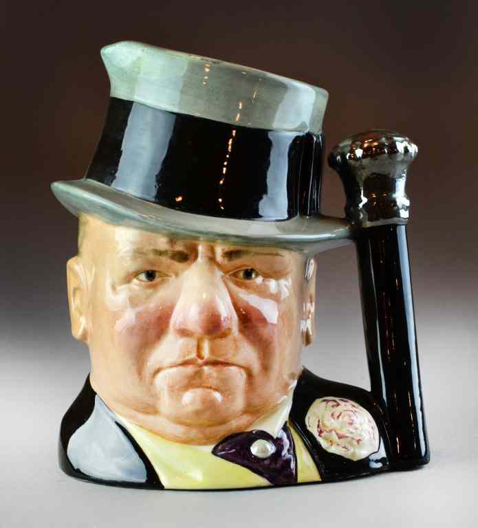 Appraisal: A Large Royal Dalton Toby MugDepicting W C Fields with