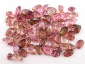 Appraisal: A quantity of loose polished pink tourmaline mixed cuts approx