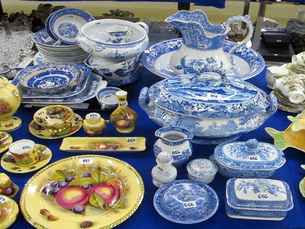 Appraisal: Quantity of blue and white ceramics to include Spode tureen