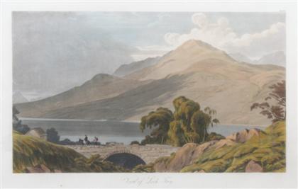 Appraisal: Four hand-colored aquatints of the Grampian Mountainsgeorge robson london