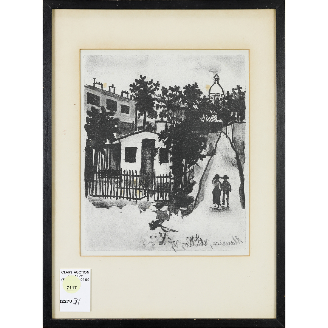 Appraisal: PRINT AFTER MAURICE UTRILLO After Maurice Utrillo French - Untitled