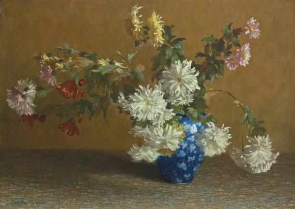 Appraisal: DOROTHY OCHTMAN American - ''Flowers in a Blue Bowl'' oil