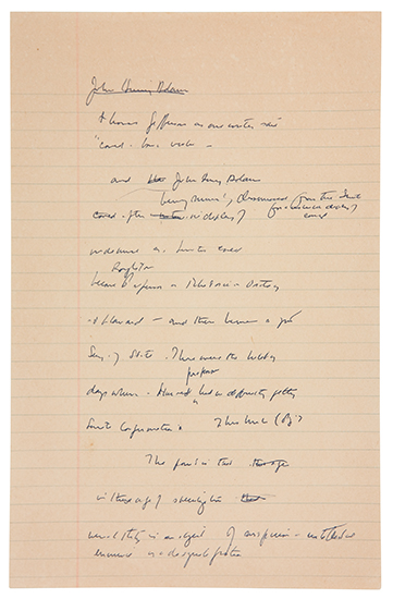 Appraisal: HARVARD COMMENCEMENT SPEECH KENNEDY JOHN F Autograph Manuscript pages of