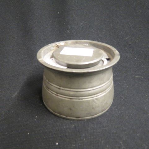 Appraisal: Pewter Inkwell th century