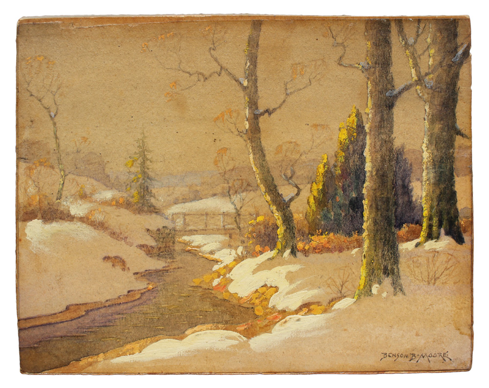 Appraisal: MOORE Benson Bond American - ''Winter Morning on Northwest Branch