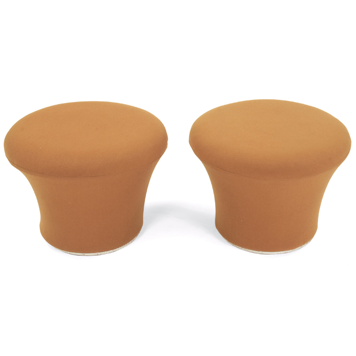 Appraisal: Pierre Paulin Mushroom pouff pair by Artifort the Netherlands original