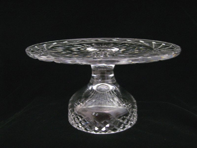 Appraisal: Waterford Crystal Cake Stand Acid etched signed Waterford Measures diameter