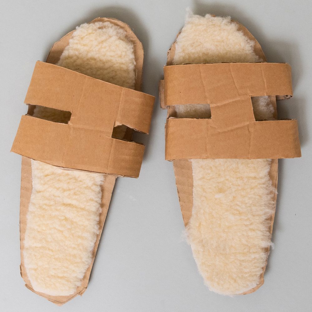 Appraisal: Toby Ziegler b and Joel Peers Jesus Sandals Cardboard and