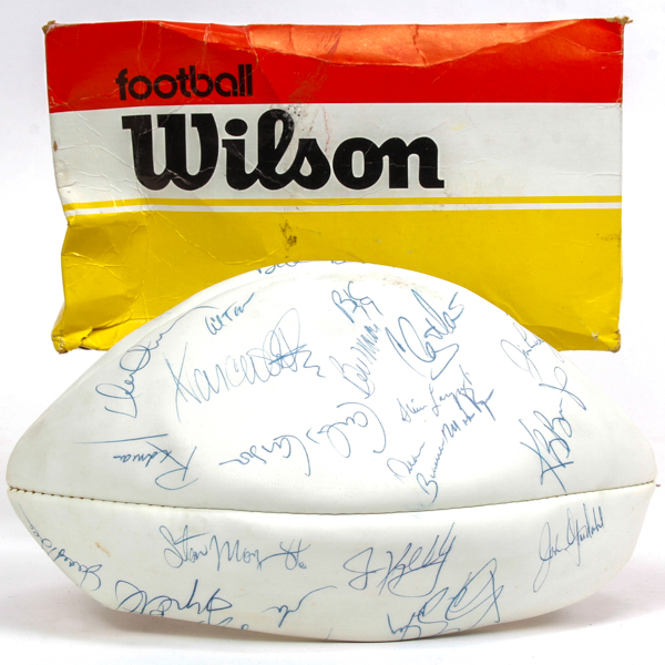 Appraisal: Pro Bowl Signed Football Approximately signatures