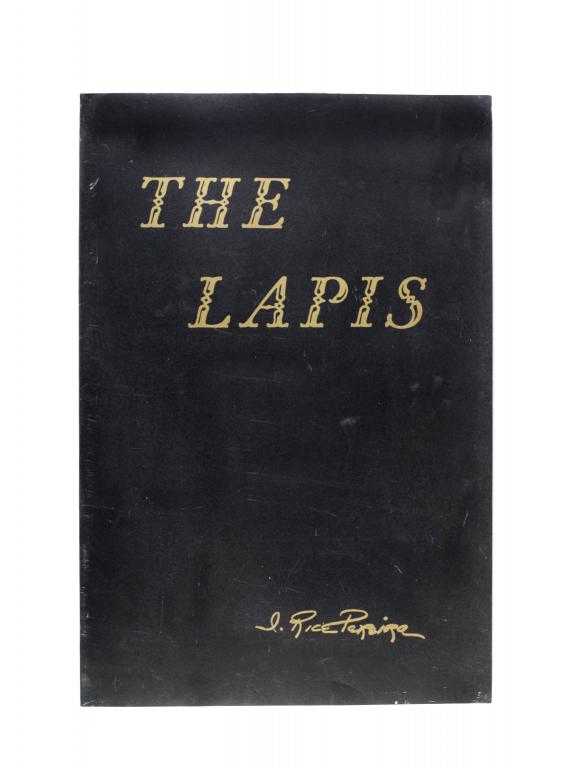 Appraisal: RICE PEREIRA IRENE THE LAPIS folio presentation copy signed on