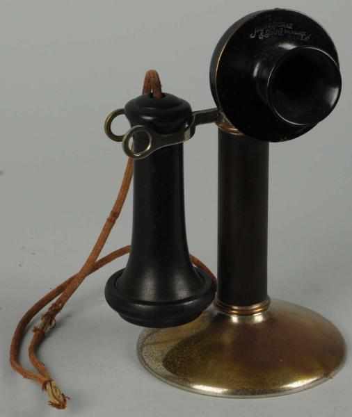 Appraisal: Julius Andrae Pancake Stick Telephone Circa nickel and black some