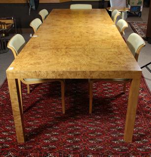 Appraisal: Mid-Century Modern Milo Baughman for Directional dining table in olive