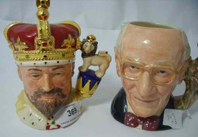 Appraisal: Royal Doulton Mid Sized Character Jugs John Shorter D King