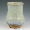 Appraisal: Artist signed studio pottery vase with mottled drip glaze over