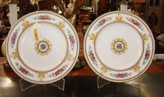 Appraisal: Pair Wedgwood plates Columbia pattern Dia