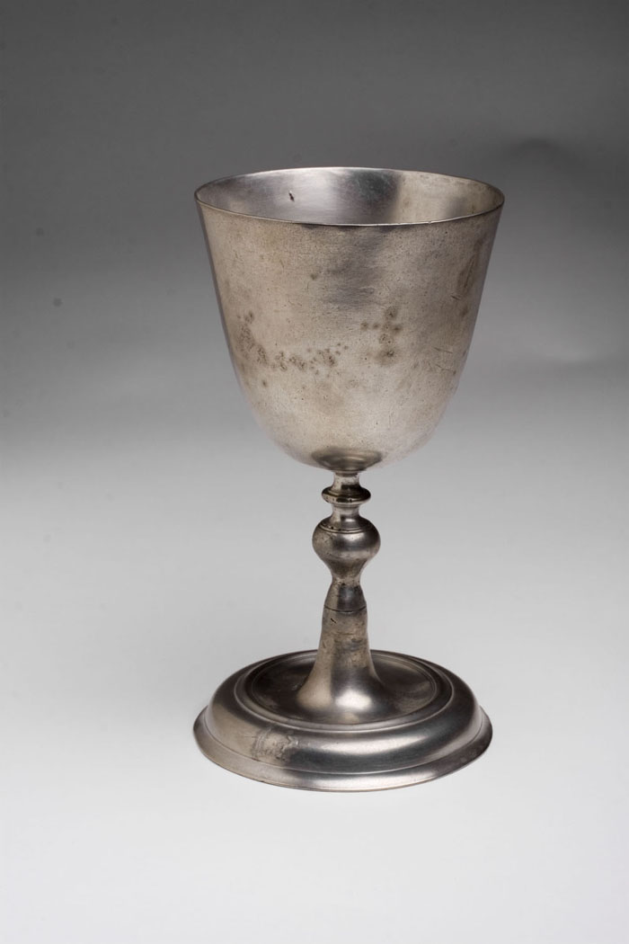 Appraisal: ENGLISH PEWTER CHALICE EIGHTEENTH CENTURY Height inches