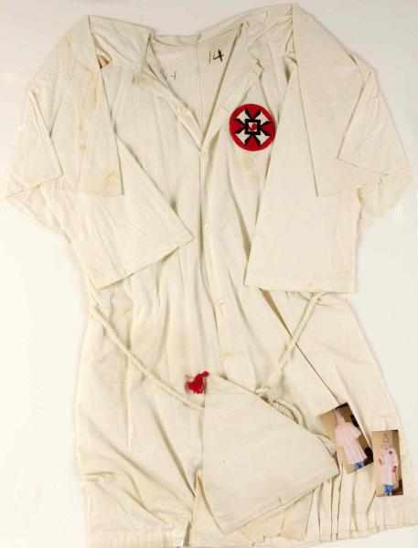 Appraisal: Ku Klux Klan KKK Outfit with Hood Mask Complete Just