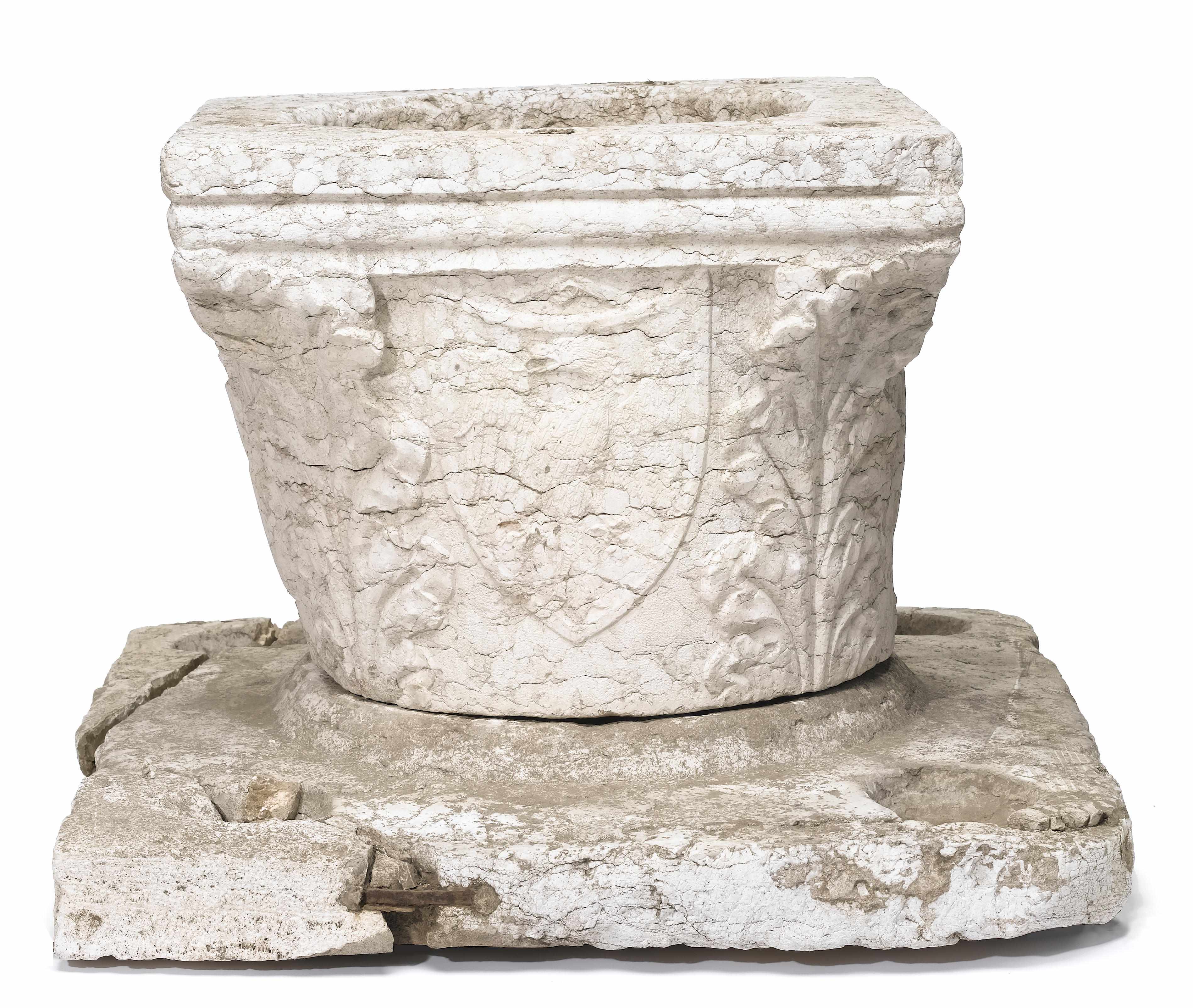 Appraisal: An Italian Renaissance marble wellhead probably Venetian th th century