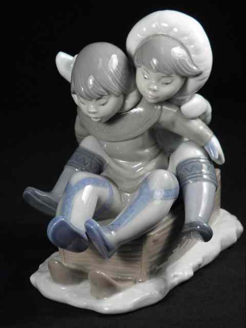 Appraisal: Lladro Spanish porcelain figurine titled ''Hang On '' Marked on