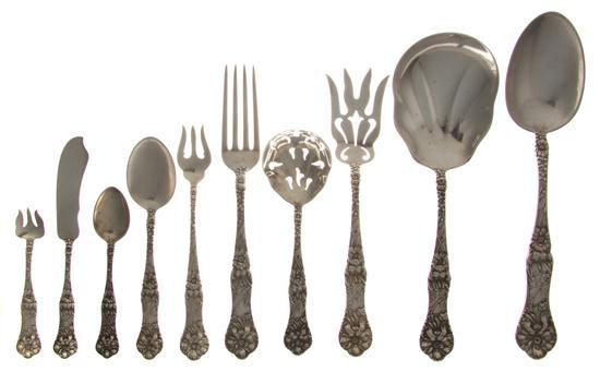 Appraisal: n Assembled Set of Sterling Silver Flatware Simpson Mt Vernon