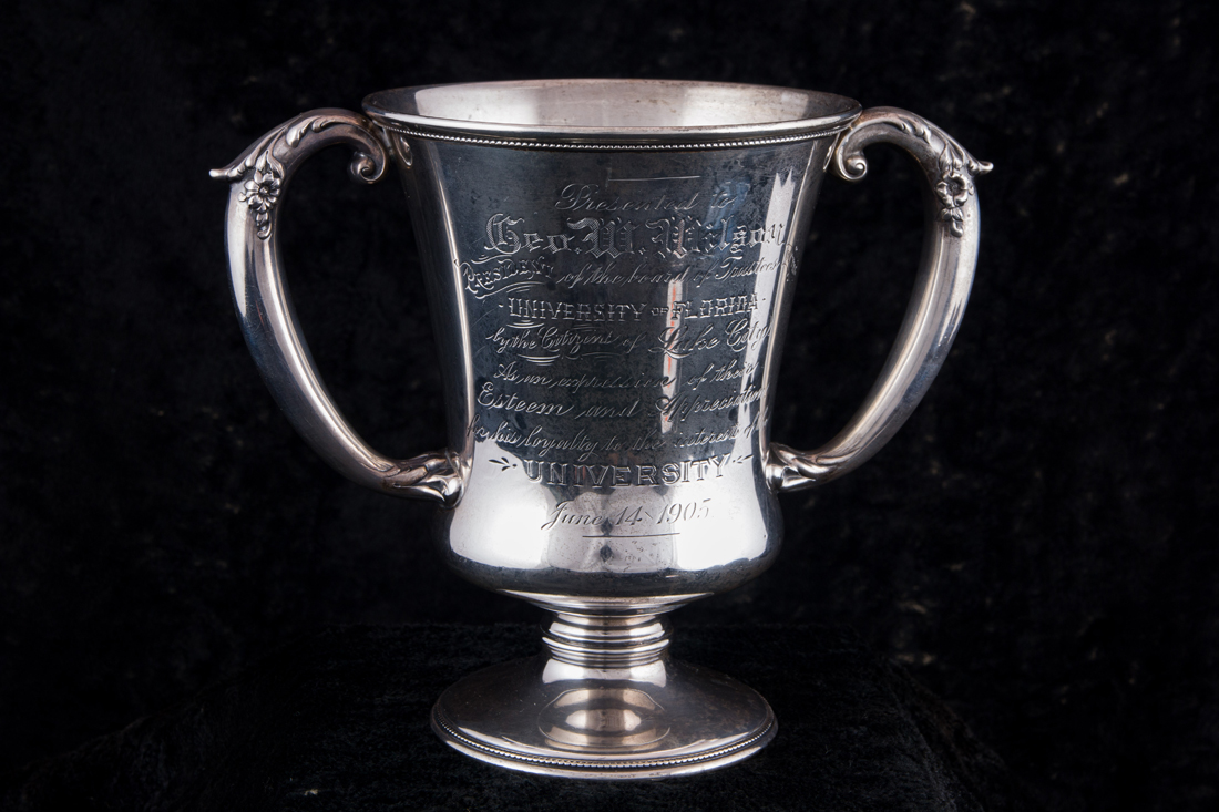 Appraisal: A Reed and Barton sterling presentation loving cup the urn