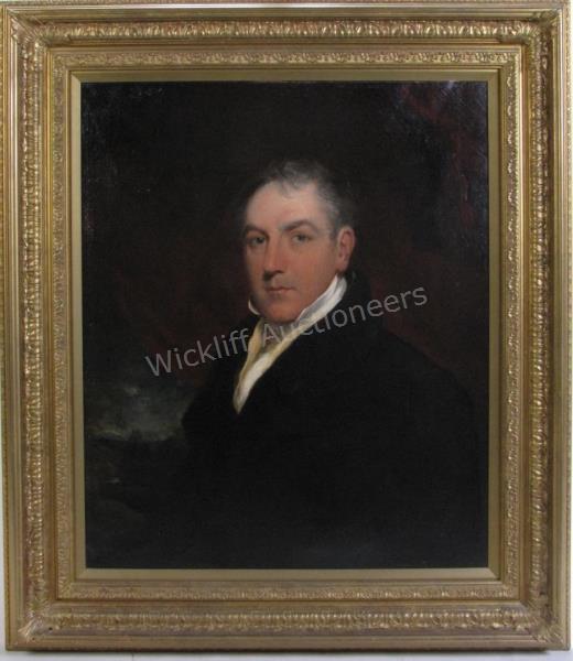 Appraisal: Antique circa early th century x O C unsigned Portrait