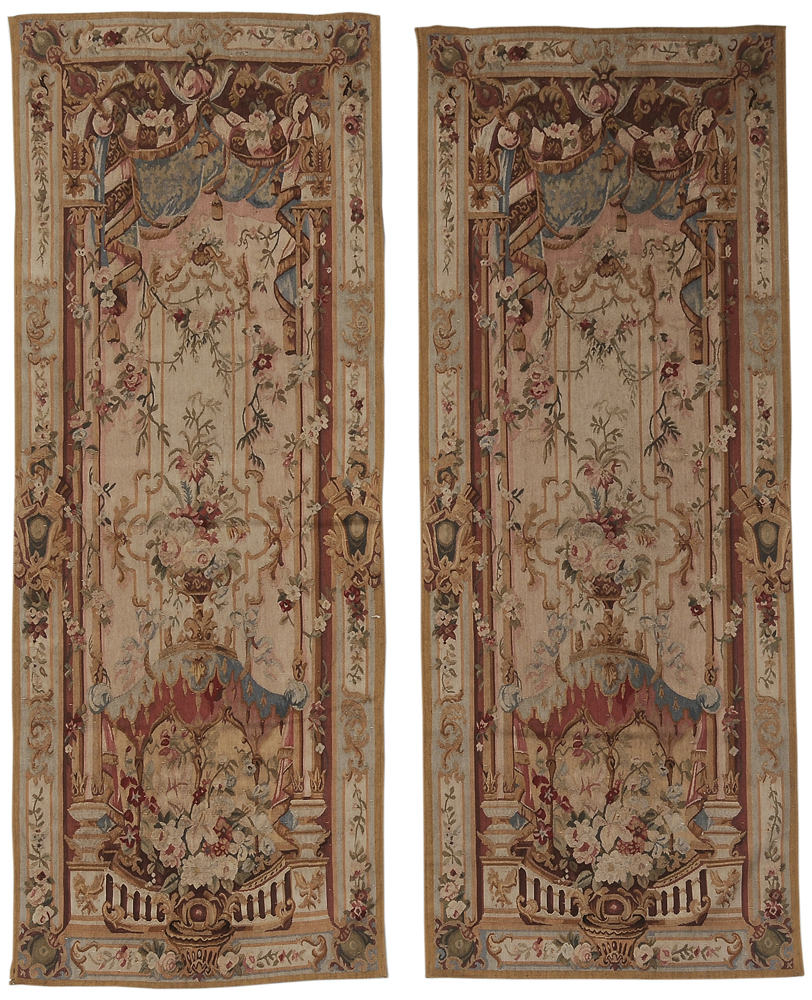 Appraisal: Pair Tapestry Panels Continental probably late- th early- th century