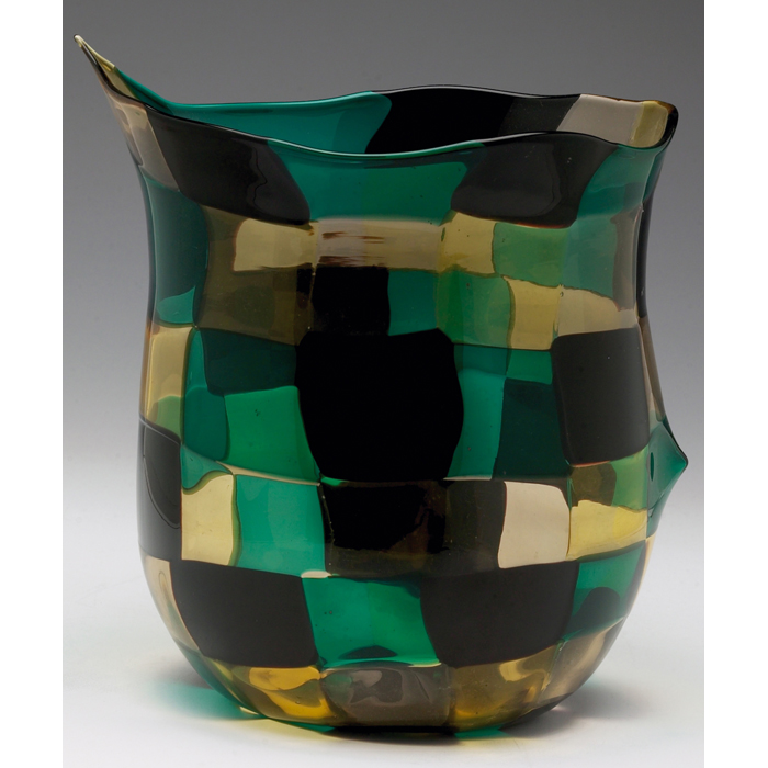 Appraisal: Fulvio Bianconi pezzato vase for Venini