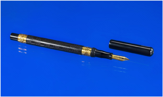 Appraisal: Parker A Parker Eyedropper No in Black hard rubber in