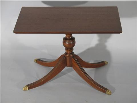 Appraisal: BRANDT MAHOGANY SIDE TABLE Hagerstown Maryland - h w d