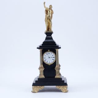 Appraisal: Antique Vienna Clock With Bronze Mountings And Fusee Movement No