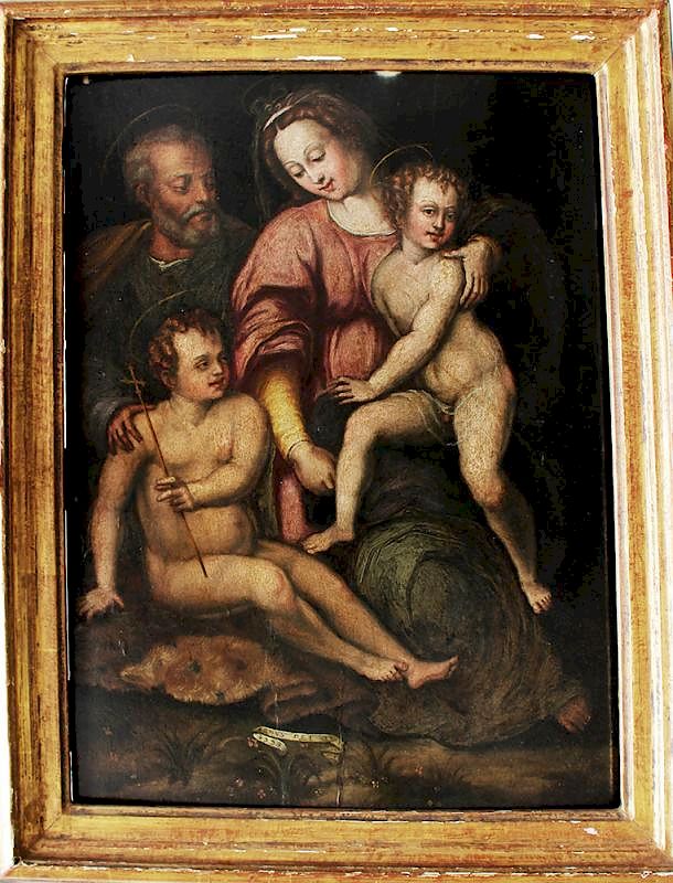 Appraisal: School of Tuscany School of Tuscany The Holy Family oil