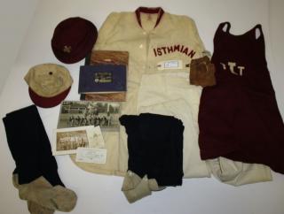 Appraisal: Circa Isthmian Baseball Uniform White Wright and Diston Boston uniform