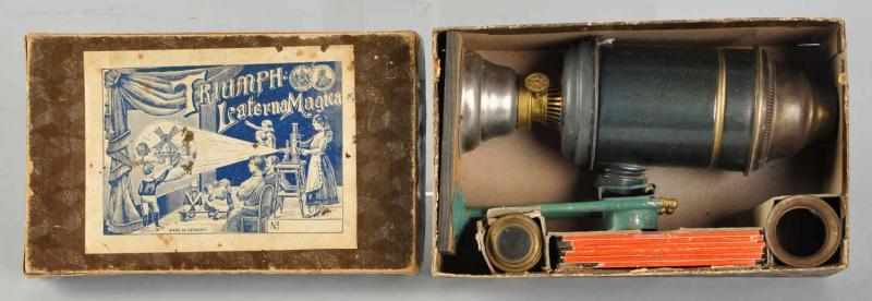 Appraisal: Lot of Magic Lantern Toys German Includes several glass slides