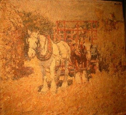 Appraisal: Harry Fidler Harvest Time signed lower right oil on canvas