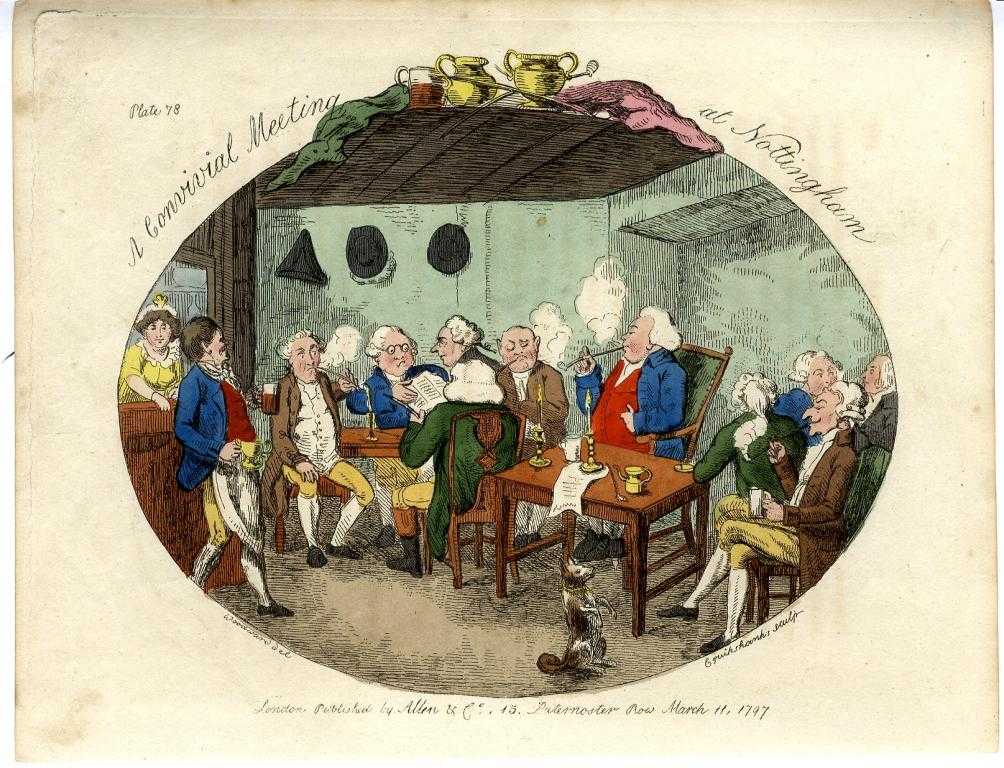 Appraisal: ISAAC CRUIKSHANK - AFTER GEORGE MOUTARD WOODWARD - A CONVIVIAL