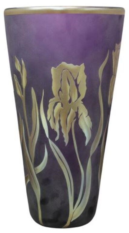 Appraisal: Studio art glass vase Correia Steven V Correia American b