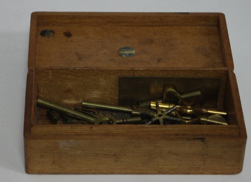 Appraisal: A box of watch and clock keys