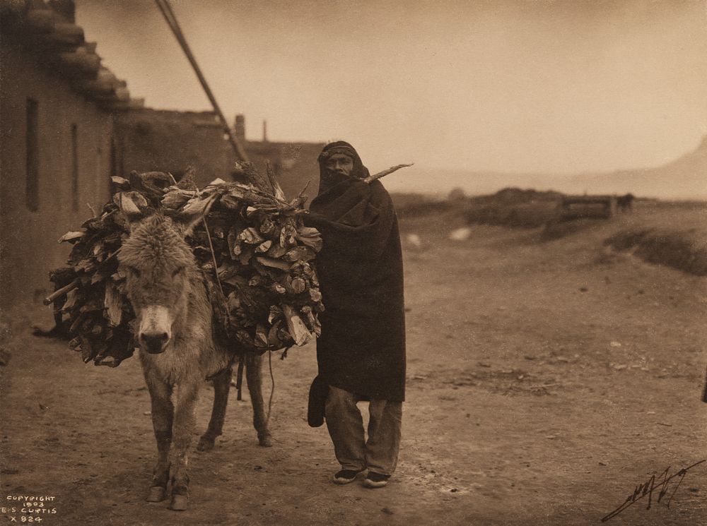 Appraisal: Edward Curtis A Load of Fuel - Zuni Edward S