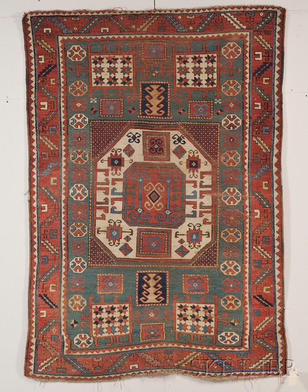 Appraisal: Karachoph Kazak Rug Southwest Caucasus last quarter th century small