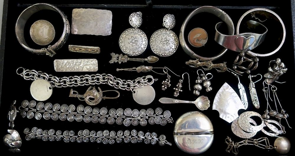 Appraisal: Lady's Jewelry Etc Lady's jewelry etc some marked sterling W