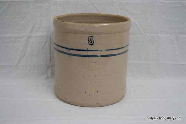 Appraisal: Vintage Crock Pottery Pickle BarrelThe number indicates a large gallon