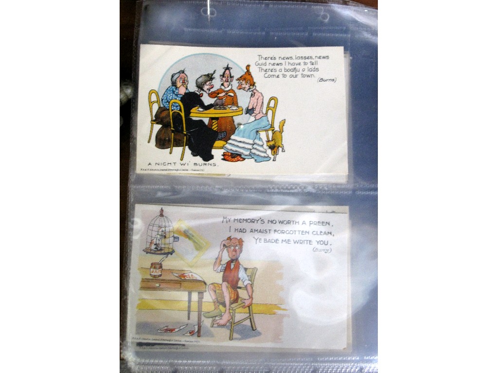 Appraisal: Lot comprising assorted humorous postcards